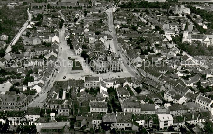 Laa Thaya Stadtzentrum Fliegeraufnahme