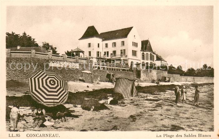 Concarneau Finistere La Plage des Sables Blancs