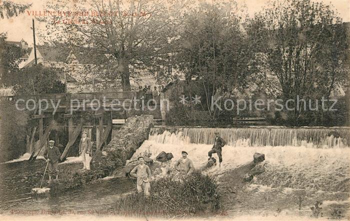 Villeneuve-sur-Bellot Partie am Wehr