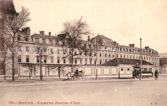 Rouen Caserne Jeanne d Arc Tram