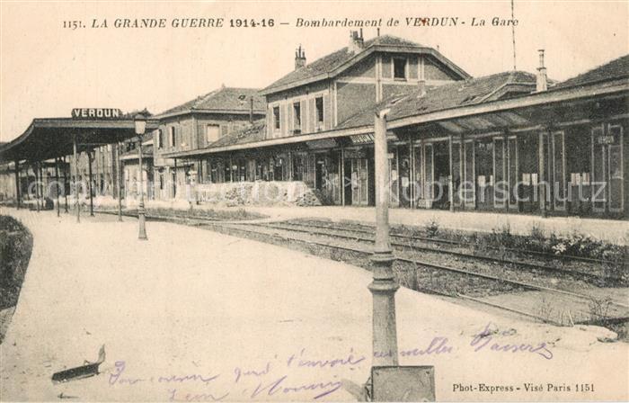 VERDUN Meuse Grande Guerre 1914-16 La Gare 1. Weltkrieg
