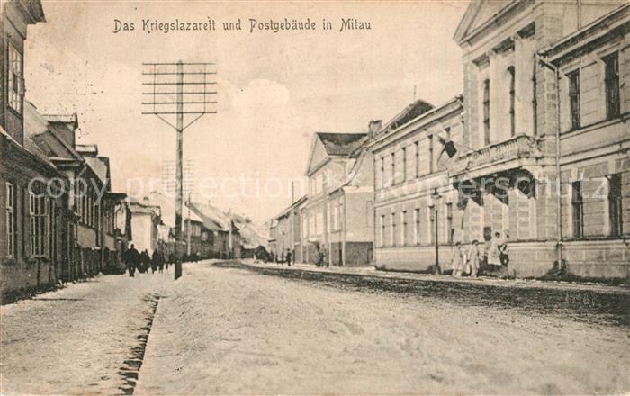 Mitau Kriegslazarett und Postgebaeude