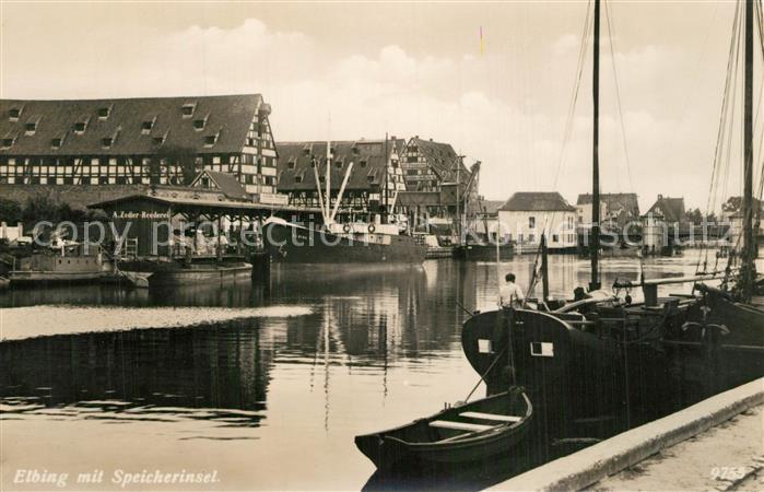 Elbing Elblag mit Speicherinsel