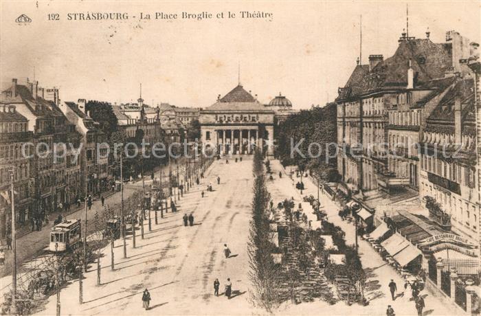 Strasbourg Alsace Place Broglie et le Théâtre