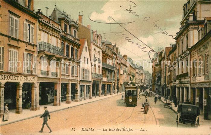 Reims Champagne Ardenne Rue de l'Etape Tram