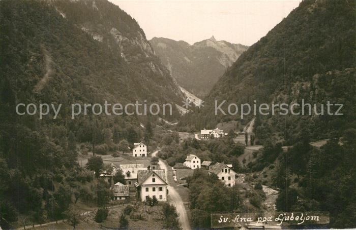 Ljubelj Blick ins Tal Berge