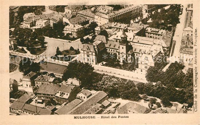 Mulhouse Muehlhausen Hôtel des Postes vue aérienne