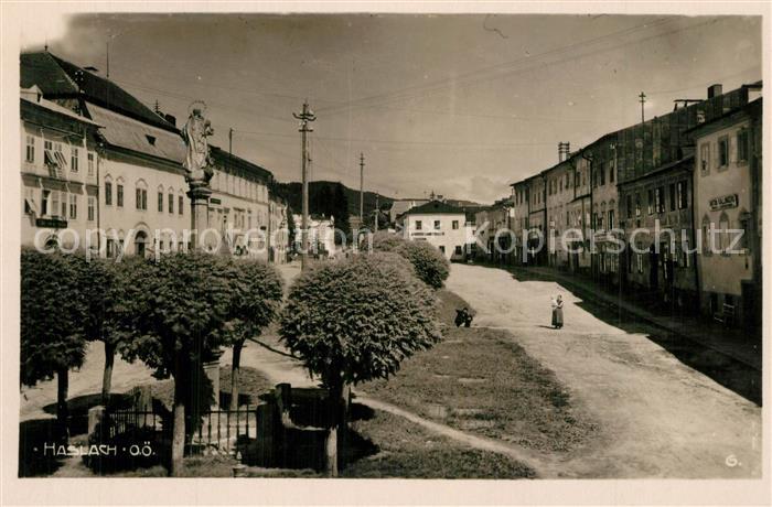 Haslach Muehl Ortszentrum Mariensäule
