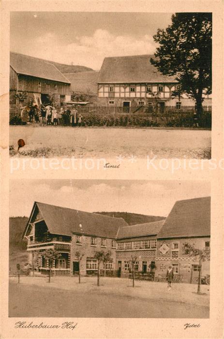 Herold Thum Erzgebirge Fremdenheim Huberbauer Hof einst und jetzt