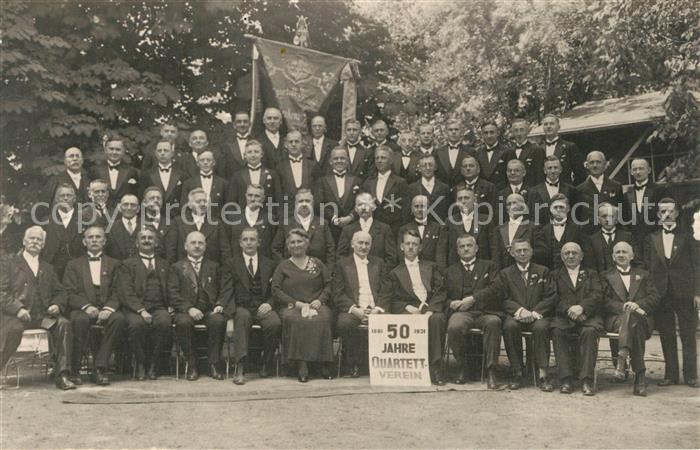 Blankenburg Harz 50 Jahre Quartett-Verein Gruppenbild
