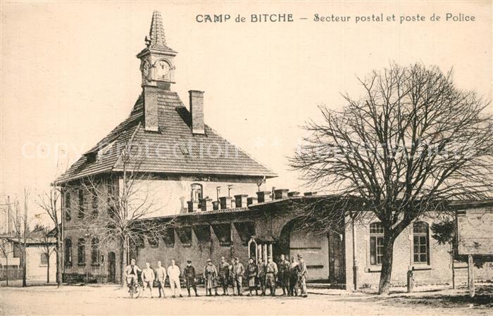 Bitche Moselle Camp Secteur postal et poste de police