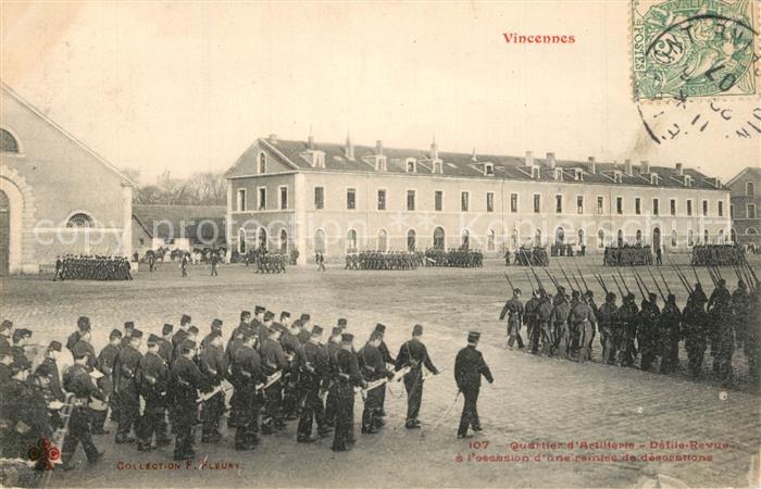 Vincennes Quartier d Artillerie Soldats Militaire
