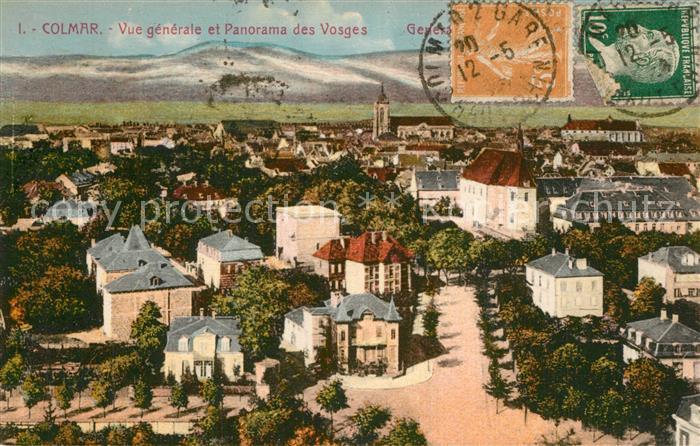 Colmar Haut Rhin Elsass Vue Generale et panorama des Vosges