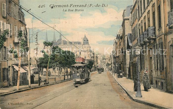 Clermont Ferrand Puy de Dome Rue Blatin Tram
