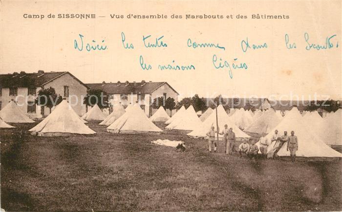 Camp de Sissonne Vue d ensemble des Marabouts et des bâtiments