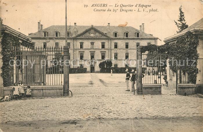 Angers Quartier d_Espagne Caserne du 25e Drago
