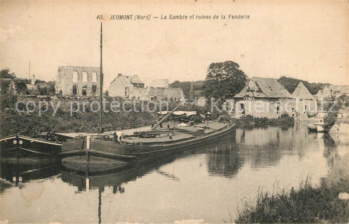 Jeumont La Sambre et ruines de la Fenderie
