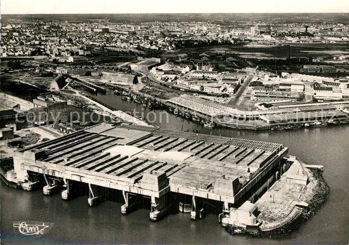 Lorient Morbihan Bretagne Port de pêche vue aérienne