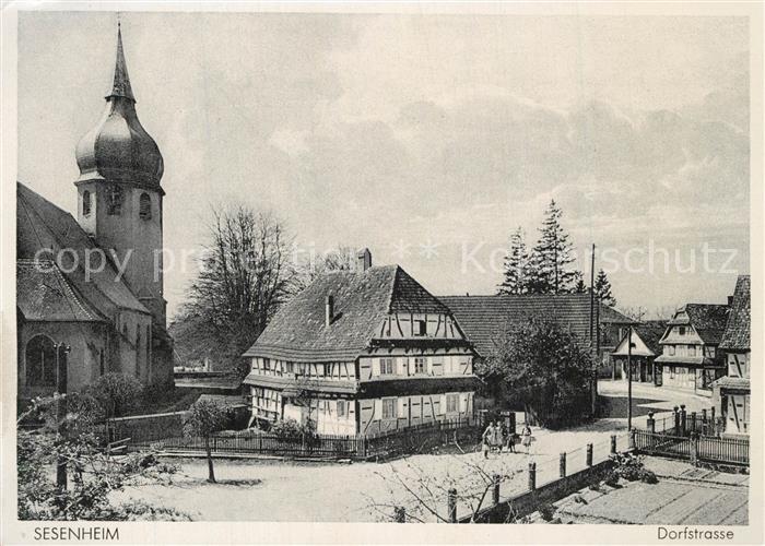 Sesenheim Dorfstrasse Kirche