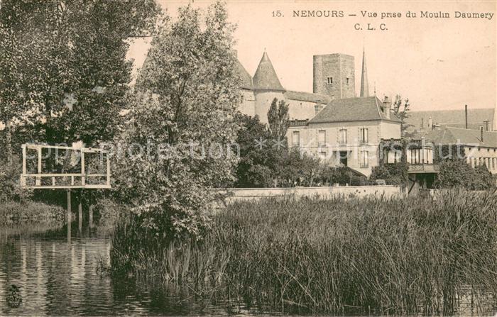 Nemours Seine-et-Marne Vue prise du Moulin Daumery