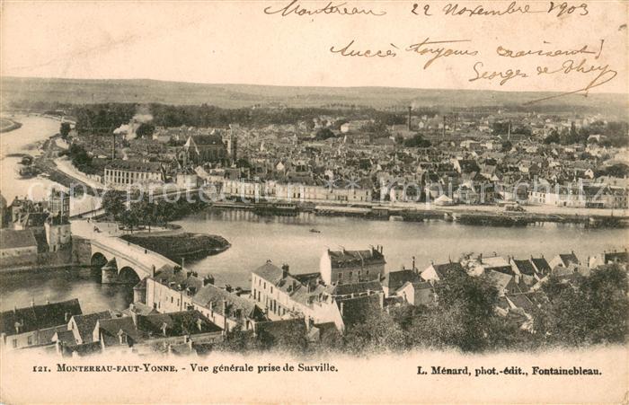 Montereau-Fault-Yonne Vue Generale prise de Surville