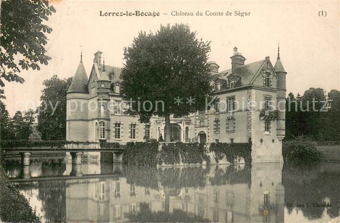 Lorrez-le-Bocage-Preaux Chateau du Comte de Ségur Wasserschloss