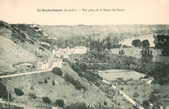 La Roche-Guyon Vue panoramique prise de la Route de Gasny