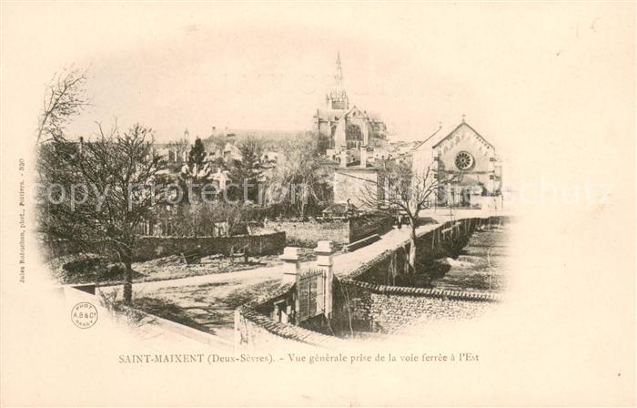 Saint-Maixent-l Ecole Vue Generale prise de la voie ferrée a
