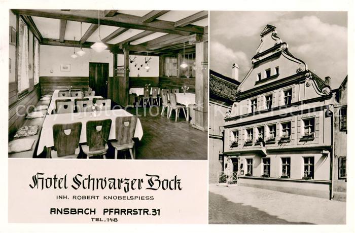Ansbach Mittelfranken Hotel Schwarzer Bock Restaurant Giebelhaus