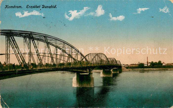 Komdrom Erzsebet Dunahid Donaubruecke