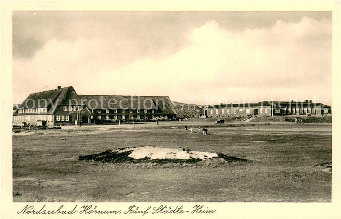 Hoernum Sylt Fuenf Staedte Heim Nordseebad
