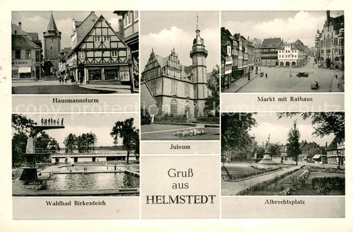 Helmstedt Niedersachsen Hausmannsturm Waldbad Birkenteich Juleum Markt Rathaus A