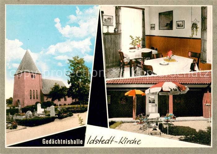 Idstedt Gaststaette Petersen Gedaechtnishalle Kirche Friedhof