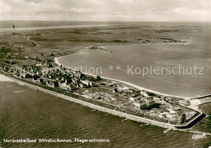 Wittduen Amrum Nordseeheilbad Fliegeraufnahme