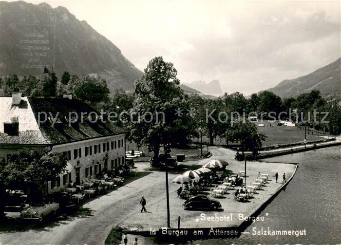 Burgau Attersee Salzkammergut Seehotel Bergau Alpen