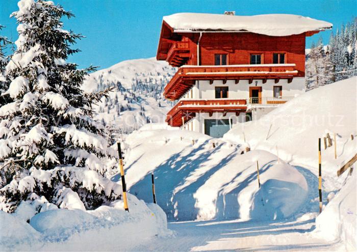 Wald Pinzgau Gaestehaus Haus Voithofer Winterpanorama Skigebiet Koenigsleiten Ge