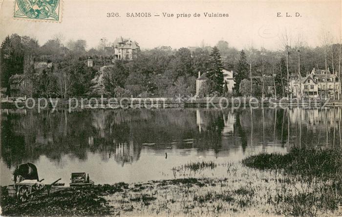 Samois-sur-Seine Vue prise de Vulaines