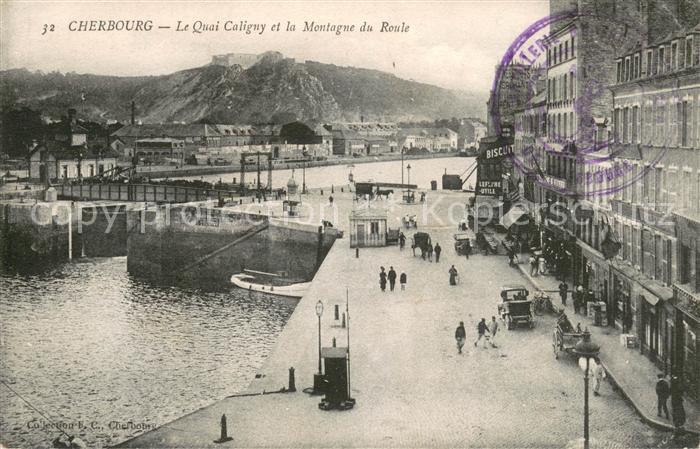 Cherbourg Quai Caligny et Montagne du Roule
