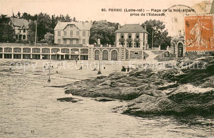 Pornic Plage de la Noeveillard prise de l'Estacade