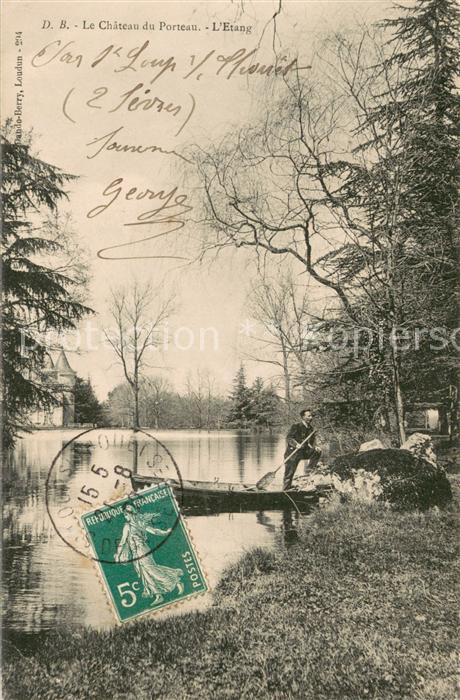 Pressigny Deux-Sevres Chateau du Porteau Etang