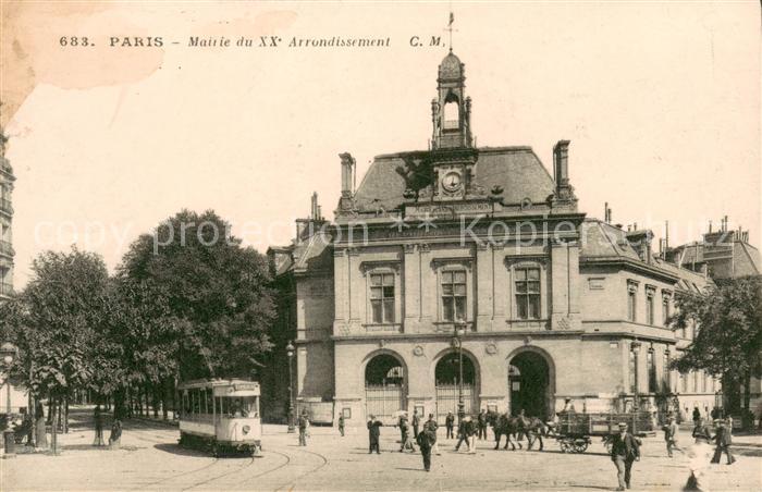 Paris Mairie du XXe Arrondissement Tram