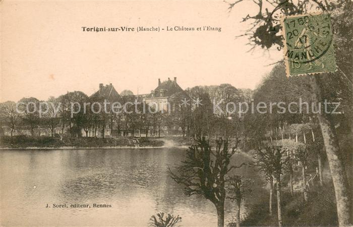 Torigni-sur-Vire Chateau et l'étang