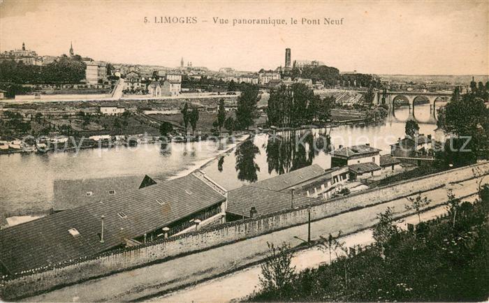 Limoges Haute Vienne Vue panoramique et le pont neuf