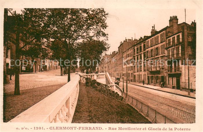 Clermont Ferrand Puy de Dome Rue Montlosier et Glacis de la Poterne