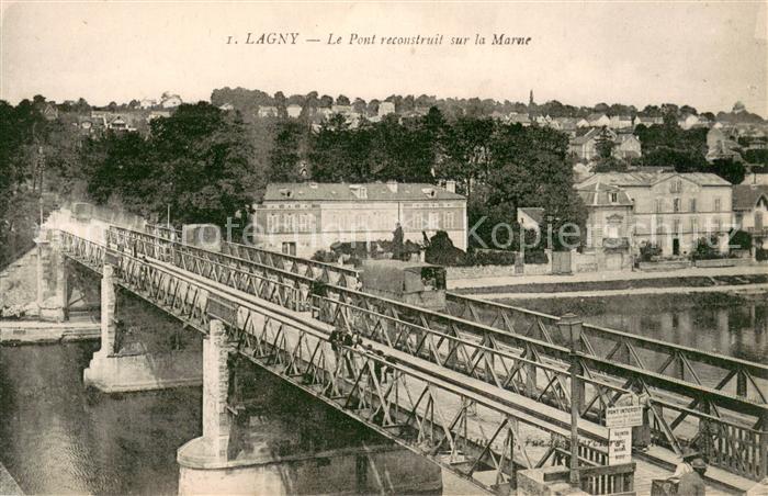 Lagny-sur-Marne Pont reconstruit sur la Marne