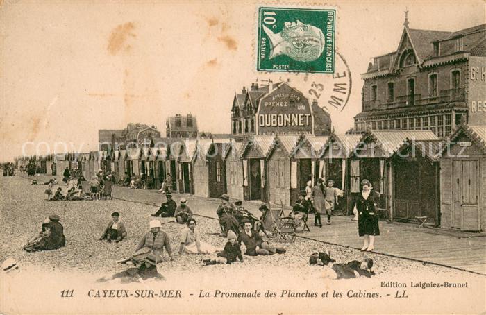 Cayeux-sur-Mer Promenade des Planches et les cabines