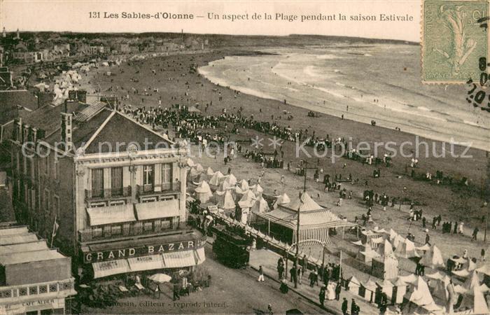 Les Sables-d Olonne Aspect de la plage pendant la saison es