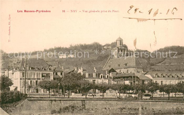 Nay Pyrenees-Atlantiques Vue Generale prise du pont