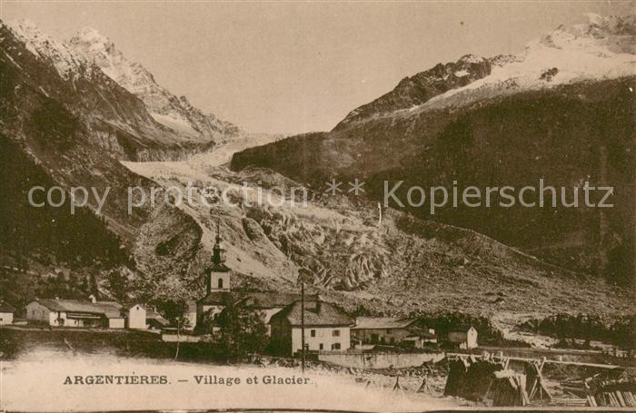 Argentieres Seine-et-Marne Village et glacier