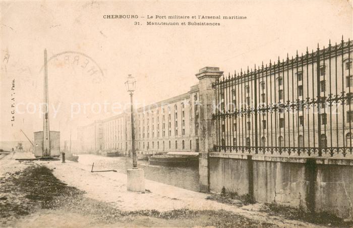 Cherbourg Port militaire et l'Arsenal maritime